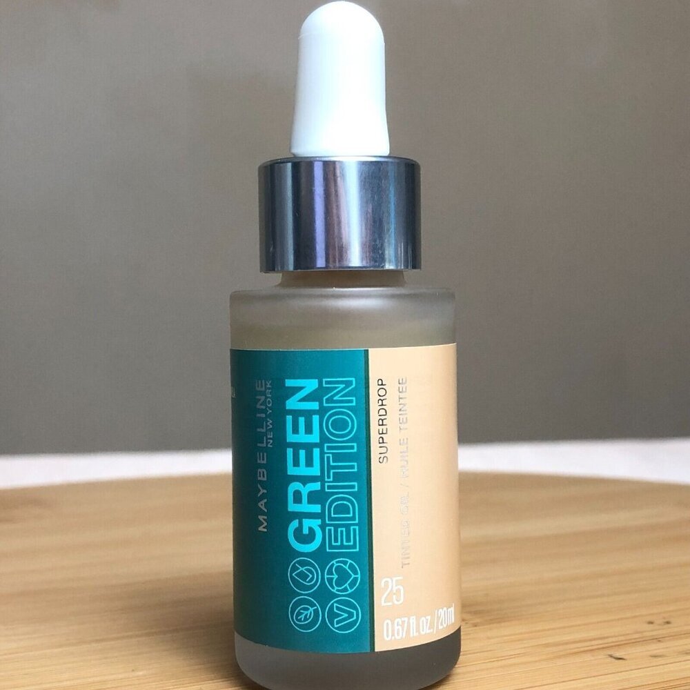 Maybelline Green Edition Superdrop Tinted Oil #25 Base Makeup Adjustable Natural